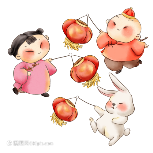 提燈籠的小朋友