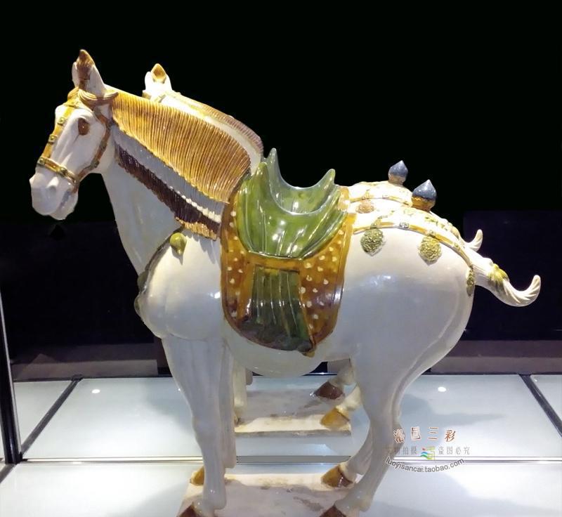 張二孬大師珍藏品 燈籠馬 唐三彩陶瓷藝術(shù)收藏 貴重升值禮品