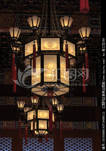 天安門城樓宮燈 歷史古跡與攝影藝術的融合